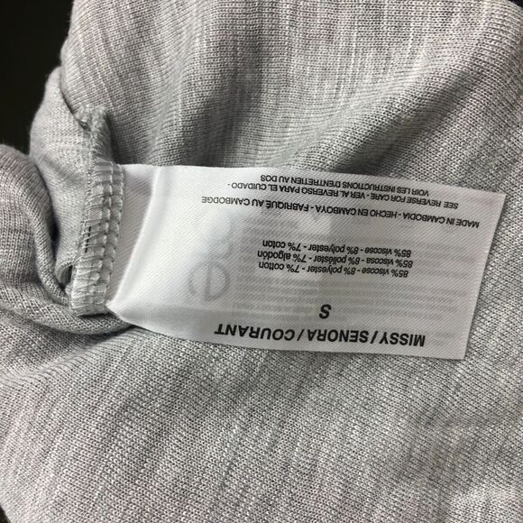 NWT Jessica Simpson Women's Midi T Shirt Dress Heather Gray Short Sleeve Small - Picture 6 of 6